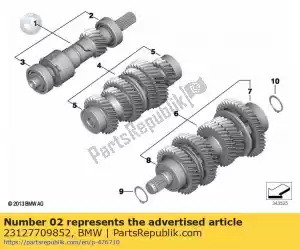 bmw 23127709852 grooved ball bearing - 52x20x15 - Bottom side