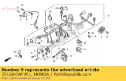 Aqui você pode pedir o conjunto de sensor, banco em Honda , com o número da peça 35160KWF951:
