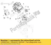 CM082502, Piaggio Group, Cuerpo del acelerador con e.c.u. piaggio mp 125 2009, Nuevo