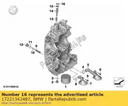 Here you can order the o-ring - 19x4            from BMW, with part number 17221342487: