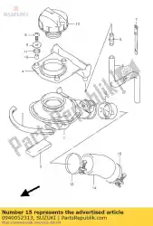 Here you can order the clamp from Suzuki, with part number 0940052313:
