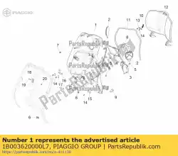 Qui puoi ordinare gepckfach da Piaggio Group , con numero parte 1B003620000L7: