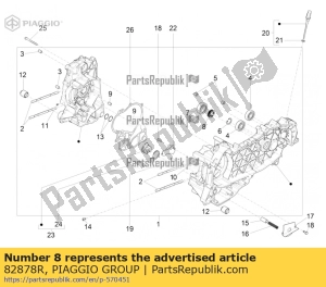 aprilia 82878R gasket ring - Left side