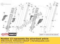 AP8163429, Aprilia, dust cover, New