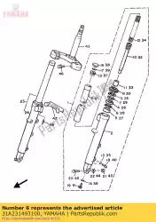 Here you can order the washer, spring upper from Yamaha, with part number 31A231493100: