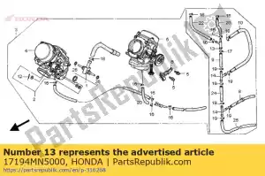 Honda 17194MN5000 junta em t - Lado inferior