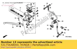 hefboom, rechtssturen van Honda, met onderdeel nummer 53175KAB000, bestel je hier online: