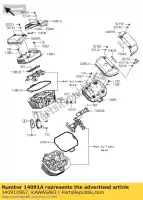 140910967, Kawasaki, deksel, hoofd, buiten, fr-lh vn170 kawasaki vn vulcan 1700 2009 2010 2011 2012 2013 2014 2015 2016, Nieuw