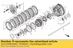 Aqui você pode pedir o centro, embreagem em Honda , com o número da peça 22121MEJ000: