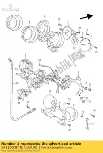 suzuki 3411003F10 pr?dko?ciomierz - Dół