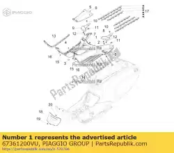 Qui puoi ordinare furaumabdeckung da Piaggio Group , con numero parte 67361200VU: