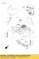 5B2F41103200, Yamaha, depósito de combustible comp yamaha vp 250 2007 2008 2009 2010 2011 2012 2013 2015, Nuevo