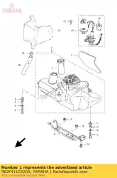 Aquí puede pedir depósito de combustible comp de Yamaha , con el número de pieza 5B2F41103200: