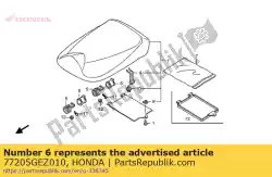 Here you can order the bush, seat hinge from Honda, with part number 77205GEZ010: