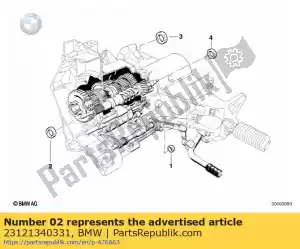 bmw 23121340331 shaft seal - 22x35x6 - Bottom side