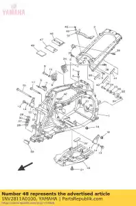 yamaha 1NV2811A0100 jauge, air - La partie au fond