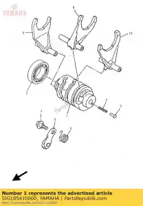 yamaha 5JG185410000 cam, shift - Onderkant