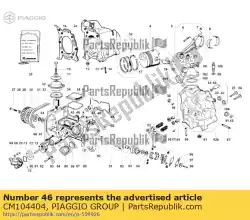 Aqui você pode pedir o espaçador em Piaggio Group , com o número da peça CM104404: