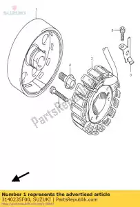 Suzuki 3140235F00 conjunto de rotor - Lado inferior