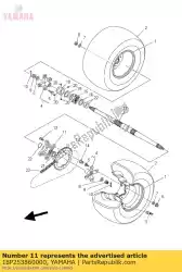 Aquí puede pedir collar, eje de la rueda dentada de Yamaha , con el número de pieza 18P253860000: