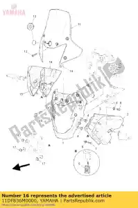 yamaha 11DF836M0000 panel, inner 3 - Bottom side