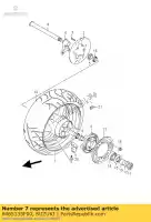 6465135F00, Suzuki, Schokdemper, achter h suzuki dl gsx gsx r sv 600 750 1000 1400 2000 2001 2002 2003 2004 2005 2006 2007, Nieuw