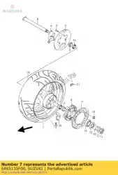 Here you can order the absorber,rear h from Suzuki, with part number 6465135F00: