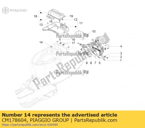 aprilia CM178604 parafuso auto-roscante - Lado inferior