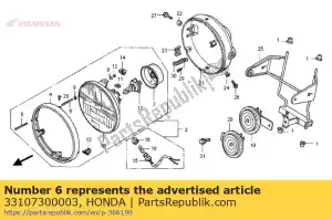 honda 33107300003 molla, regolazione del raggio del faro - Il fondo