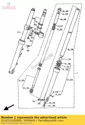 Aquí puede pedir conjunto de horquilla delantera (l. H) de Yamaha , con el número de pieza 2UJ231020000: