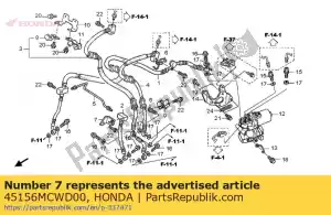 honda 45156MCWD00 zosta?, ks. przewód hamulcowy - Dół