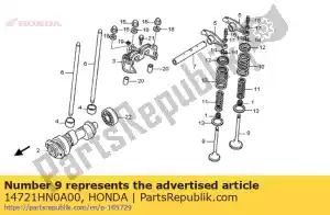 Honda 14721HN0A00 valve, ex. - Bottom side