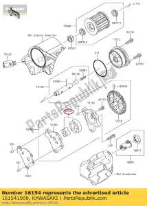 kawasaki 161541008 pompe à rotor, huile kl250-a4 - La partie au fond