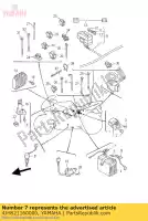 4JH821160000, Yamaha, drut, przewód ujemny yamaha fz fzr xvz yzf 600 750 1000 1300 1989 1990 1993 1994 1995 1996 1997 1998 1999 2000 2001 2002, Nowy