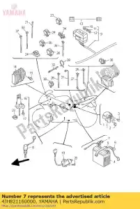 yamaha 4JH821160000 fio, menos chumbo - Lado inferior