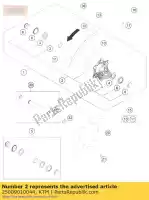 25009010044, KTM, front wheel hub cpl. 22mm 15 gasgas husqvarna ktm  exc sx xc xcf 125 150 200 250 300 350 450 500 501 2014 2015 2016 2017 2018 2019 2020 2021 2022, New