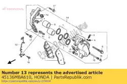 Ici, vous pouvez commander le guide de guidage, cordon du capteur de vitesse auprès de Honda , avec le numéro de pièce 45136MBA610: