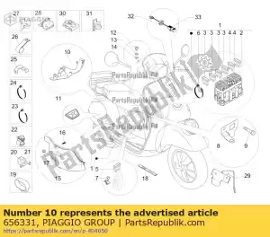 Piaggio Group 656331 wspornik ??czników - Dół
