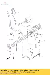 suzuki 5611112F11 stuur - Onderkant