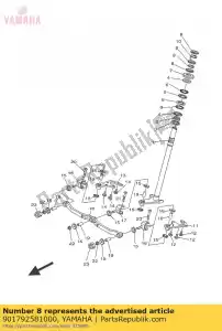 yamaha 901792581000 nut - Bottom side