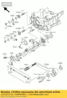 132361216, Kawasaki, lever-comp,gear posit kawasaki zrx  s zzr d gpz e er twister r b c a f zz r1100 gpz1100 1100 abs 5 zrx1100 er500 zrx1200 zrx1200r zrx1200s zxr1200s 1200 500 , New