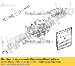 Ici, vous pouvez commander le carburateur auprès de Piaggio Group , avec le numéro de pièce CM141905: