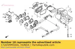 Aquí puede pedir tubo, drenaje del filtro de aire de Honda , con el número de pieza 17265MM5000: