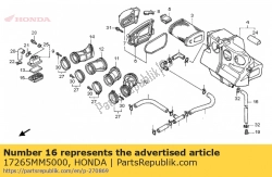 Honda 17265MM5000, Tubo, scarico del filtro dell'aria, OEM: Honda 17265MM5000