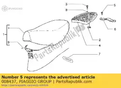 schroef van Piaggio Group, met onderdeel nummer 008437, bestel je hier online: