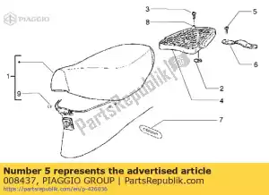 Piaggio Group 008437 schroef - Onderkant