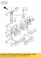 320371514, Kawasaki, staffa-ammortizzatore kawasaki zxr  l h zx400 r m j zxr400 400 , Nuovo