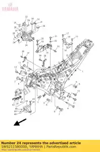 yamaha 1WS211580000 bracket - Bottom side