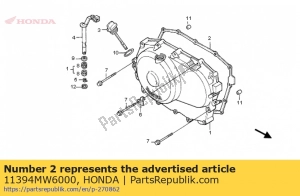 Honda 11394MW6000 gasket, r. cover - Bottom side