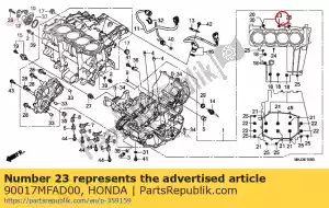 Honda 90017MFAD00 bolt, flange, 7x60 - Bottom side